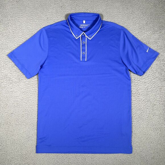 Nike Shirt Mens Small Blue‎ Tour Performance Golf Polo Stretch Dri-Fit Casual - Picture 1 of 11